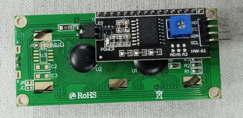 i2c pantalla electrónica