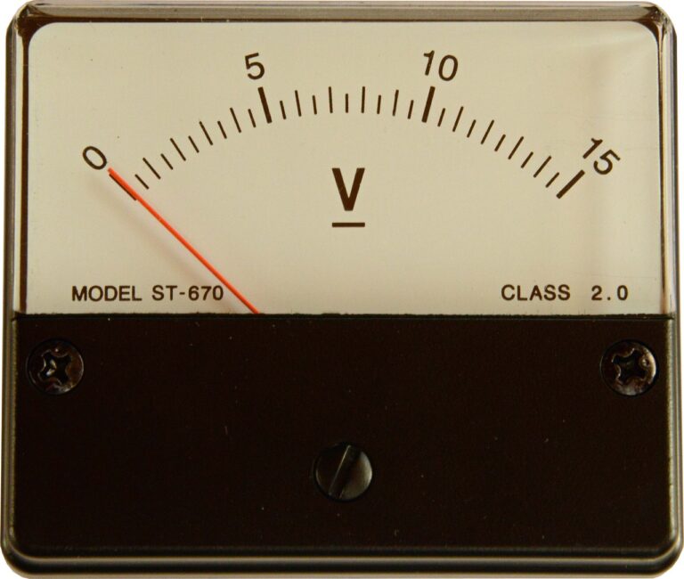 voltmètre, tension